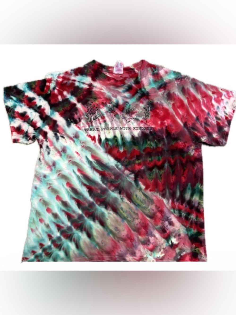 Hand Dyed “TREAT PEOPLE WITH KINDNESS” tee